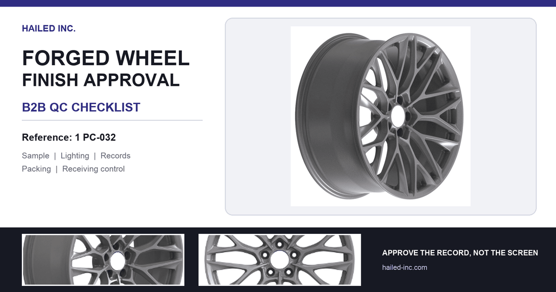 Forged Wheel Finish Approval: B2B QC Checklist - Hailed Inc.