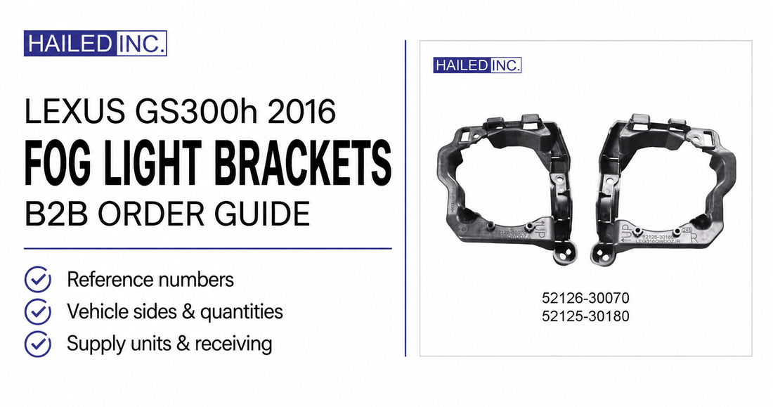Lexus GS300h 2016 Fog Light Brackets: B2B Guide - Hailed Inc.