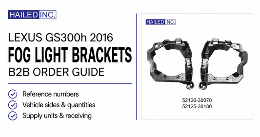 Lexus GS300h 2016 Fog Light Brackets: B2B Guide - Hailed Inc.