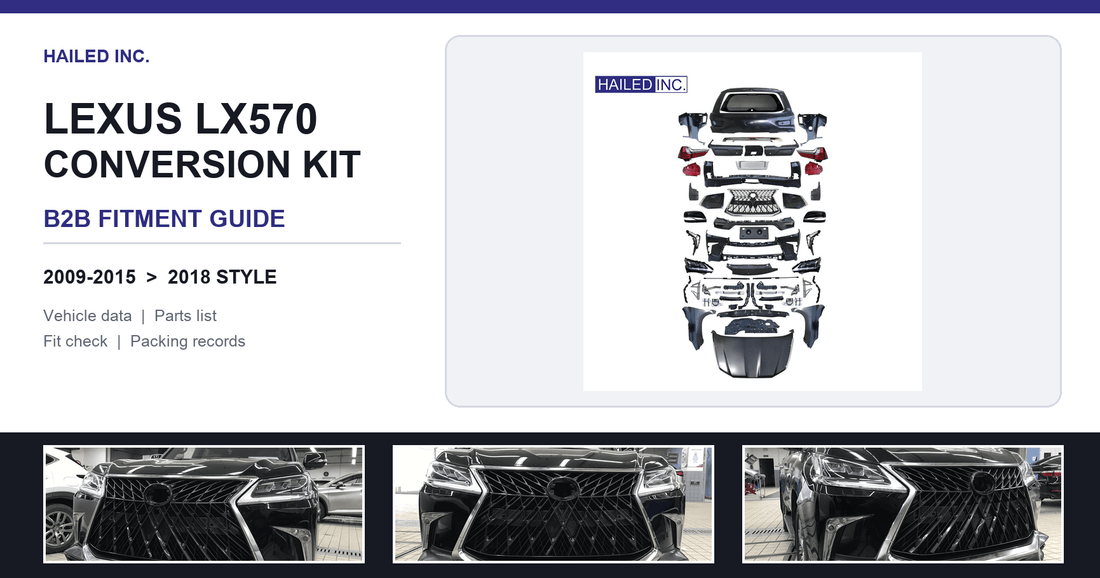 Lexus LX570 Conversion Kit: B2B Fitment Guide - Hailed Inc.