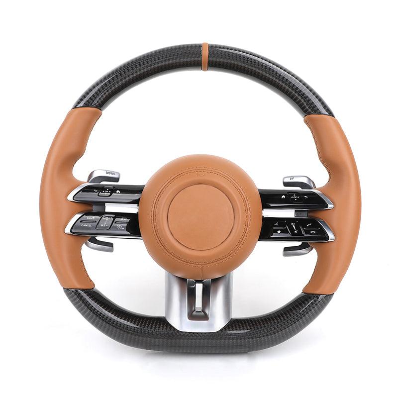 2024 Volant Lenkrad Carbon Steering Wheel for Mercedes Benz W205 W207 CLS W218 W217 C217 X217 W124 GLB C55 C63s C63 AMG Lenkrad - Hailed Inc.