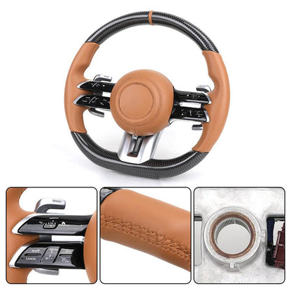 2024 Volant Lenkrad Carbon Steering Wheel for Mercedes Benz W205 W207 CLS W218 W217 C217 X217 W124 GLB C55 C63s C63 AMG Lenkrad - Hailed Inc.