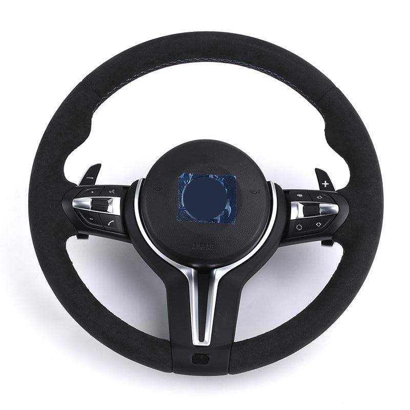 Alcantara M Sport Lenkrad Direksiyon Steering Wheel for BMW F10 F30 X5 E70 F15 F20 F32 F15 X1 E84 X6 E71 E60 F02 F25 E90 M3 M4 - Hailed Inc.