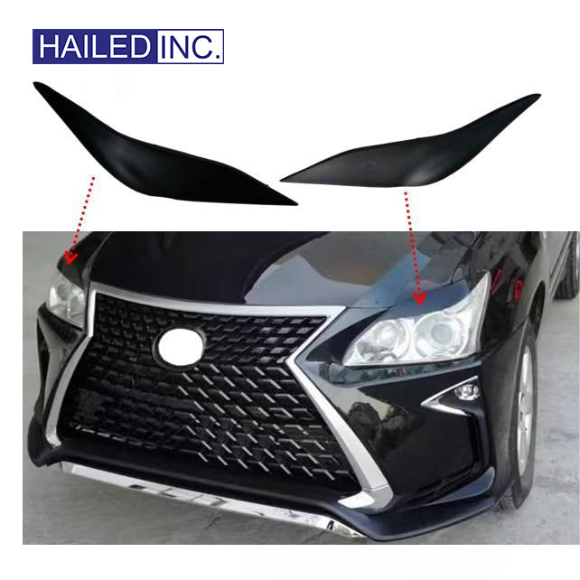Headlight Brow and Rear Tail Center Wing for Lexus 2004 RX Upgrade 2016 RX