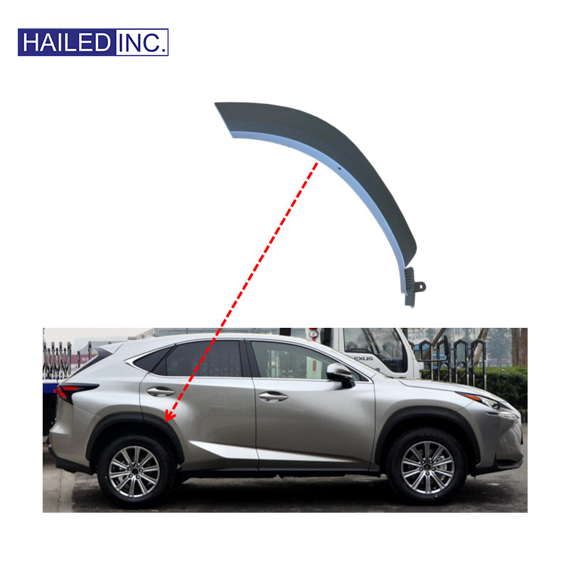 Lexus NX200t 2015-2026 Rear Wheel Fender Trim Fits OEM 75062-78010,75061-78010