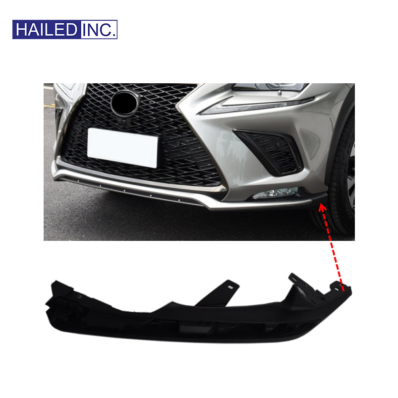 Lexus NX300 2018-2021 F-Sport Front Bumper Spoiler Lip Bracket Fits OEM 52447-78020,52448-78020