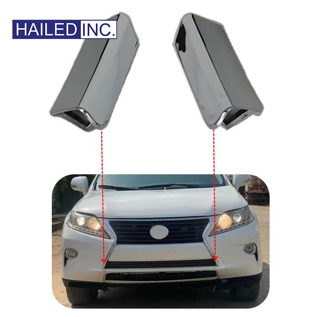 Lexus RX270 2012-2015 American Version Front Bumper Trailer Tow Hook Cover Fits OEM 52128-0E921 52127-0E921 - Front View