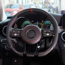 Mercedes Carbon Fiber Custom Steering Wheel | Fits C63 Series - Side View