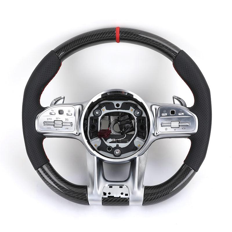 Custom Carbon Fiber Steering Wheel for Mercedes Benz AMG GT G C S Class W211 W222 W221 W204 W222 W205 W212 S63 C300 CLA GLE GLC - Hailed Inc.