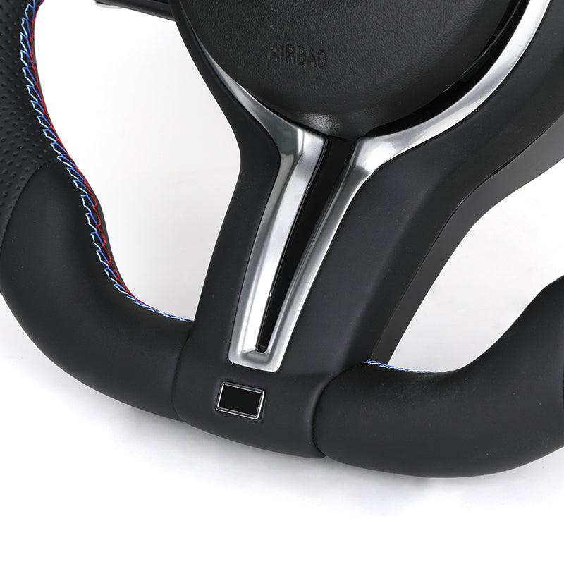 Custom Full Leather M Sport Steering Wheel for BMW F10 F20 F30 F36 M2 F87 M3 F80 M4 F82 M5 F90 X3M F97 X5 E70 E88 E90 E92 E93 - Hailed Inc.