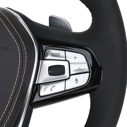 Custom Full Leather Steering Wheel for BMW F10 F20 F30 F31 F36 G20 G21 M3 G80 G81 M4 G82 G83 G30 X3 G01 X3M F97 X4 G02 X4M F98 - Hailed Inc.