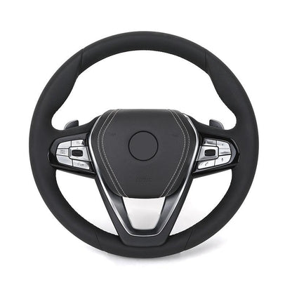 Custom Full Leather Steering Wheel for BMW F10 F20 F30 F31 F36 G20 G21 M3 G80 G81 M4 G82 G83 G30 X3 G01 X3M F97 X4 G02 X4M F98 - Hailed Inc.