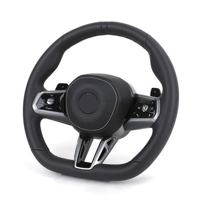 Custom ID8 Lenkrad Volant Leather M Sport Steering Wheel for BMW F10 F30 F20 F01 F07 F32 F82 M4 M3 X3 G01 G12 G20 G30 G80 G05 - Hailed Inc.