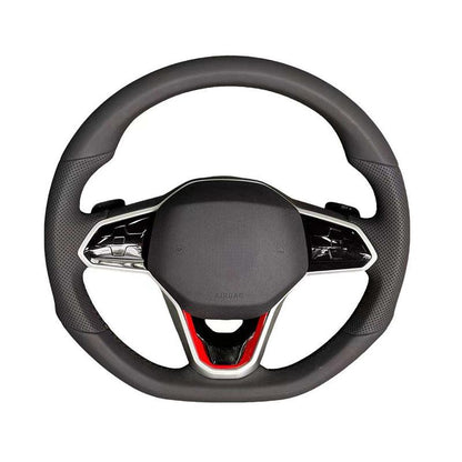 Custom Lenkrad Modified Full Leather Steering Wheel for VW Volkswagen Golf 8 R MK8 Gti Arteon Tiguan Touarge - Hailed Inc.