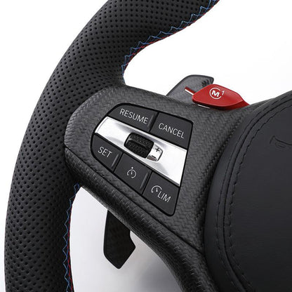 Custom M Sport Carbon Car Steering Wheel for Bmw M2 M3 M4 M5 M6 X5m X6m F80 F30 F31 F32 F10 F20 F22 F15 F16 F10 3 4 5 6 7 Series - Hailed Inc.