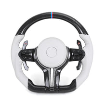 BMW Carbon Fiber Custom Steering Wheel | Fits F10, F30, F01, E90 Series - Front View