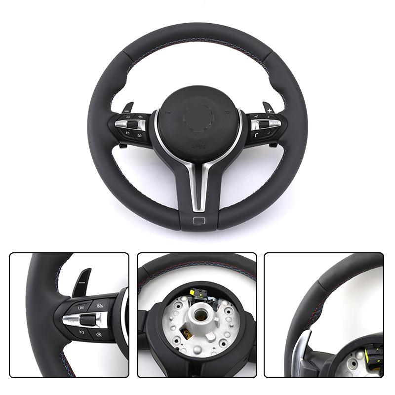 Custom Steering Wheel for BMW 1 3 5 7 Series X5 F15 E70 X6 F16 E71 X1 E84 F20 F22 F30 F32 F36 F40 F80 F90 E30 E92 F34 X2 F21 F33 - Hailed Inc.