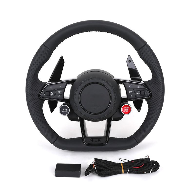 Custom Upgrade Volant Lenkrad Black Trim Leather Steering Wheel for Audi A3 A4 A5 A6 A7 A8 C7 S8 R8 Rs3 RS6 B8 B9 S7 RS S Line - Hailed Inc.