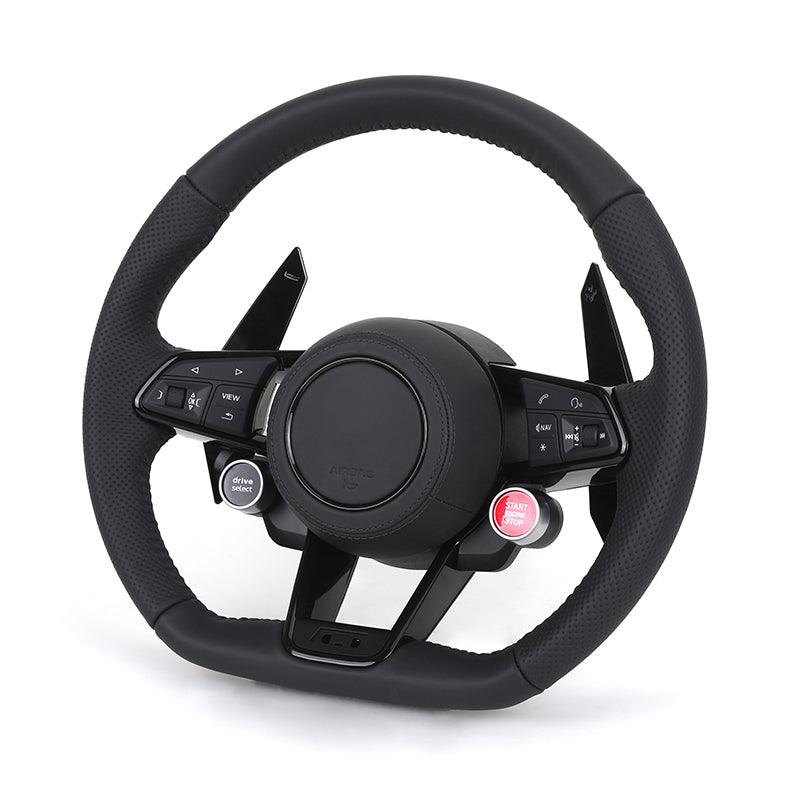 Custom Upgrade Volant Lenkrad Black Trim Leather Steering Wheel for Audi A3 A4 A5 A6 A7 A8 C7 S8 R8 Rs3 RS6 B8 B9 S7 RS S Line - Hailed Inc.