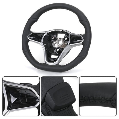 Custom Upgrade Volant Lenkrad Half Perforated Leather Steering Wheel for VW Golf 6 7 GTI MK7 Mk7.5 Polo Tiguan Jetta Passat B6 - Hailed Inc.