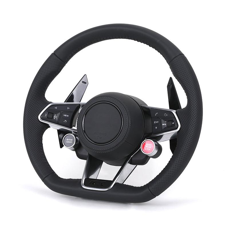 Custom Upgrade Volant Lenkrad Sliver Trim Leather Steering Wheel for Audi A3 A4 A5 A6 A7 A8 C7 R8 Rs3 RS6 B8 B9 S7 RS S Line - Hailed Inc.