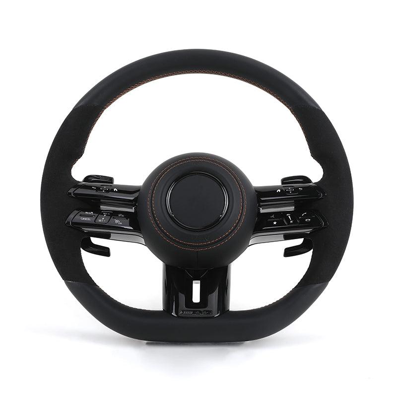 Custom Volant Lenkrad Alcantara Steering Wheel for Mercedes Benz W206 W177 W216 W213 W221 W222 W223 GLC X254 GLE W167 GLS X167 - Hailed Inc.