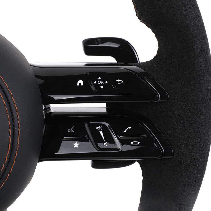 Custom Volant Lenkrad Alcantara Steering Wheel for Mercedes Benz W206 W177 W216 W213 W221 W222 W223 GLC X254 GLE W167 GLS X167 - Hailed Inc.