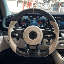 Mercedes Carbon Fiber Custom Steering Wheel | Fits C55, C63 Series - Front View