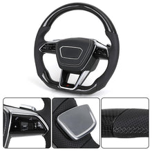 Audi Carbon Fiber Custom Steering Wheel - Side View