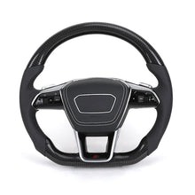 Audi Carbon Fiber Custom Steering Wheel - Front View