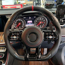 Mercedes Carbon Fiber Custom Steering Wheel | Fits C63 Series - Side View