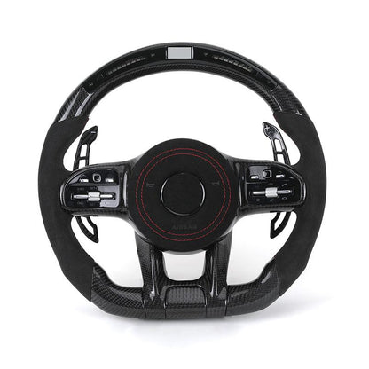 Custom Volante Lenkrad Carbon Paddle Half Alcantara LED Steering Wheel for Mercedes W205 W221 Gle Coupe W166 C292 W463 W447 Vito - Hailed Inc.