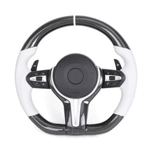 BMW M-Sport Carbon Fiber Custom Steering Wheel | Fits F10, F30, F20, F32 Series - Front View