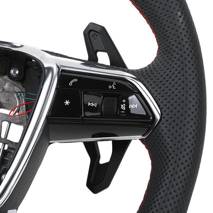 Customizable S Line Volante Lenkrad Flat Bottom Half Leather Steering Wheel for Audi A3 A6 C7 R8 RS3 S3 A7 RS6 A4 B9 B8 TT R8 A8 - Hailed Inc.