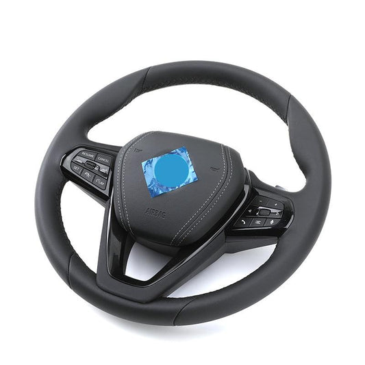 Customizable Stylish Leather Wrapped Car Steering Wheel for BMW 5 7 Series X7 G38 G12 G07 G30 G20 G80 G21 G81 G21 G22 G82 G30 - Hailed Inc.