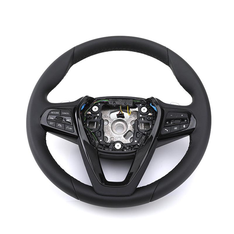 Customizable Stylish Leather Wrapped Car Steering Wheel for BMW 5 7 Series X7 G38 G12 G07 G30 G20 G80 G21 G81 G21 G22 G82 G30 - Hailed Inc.