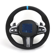 BMW M-Sport Full Leather Custom Steering Wheel | Fits G20, G30, G21, G81 Series - Front View