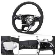 Audi Full Leather Custom Steering Wheel - Side View