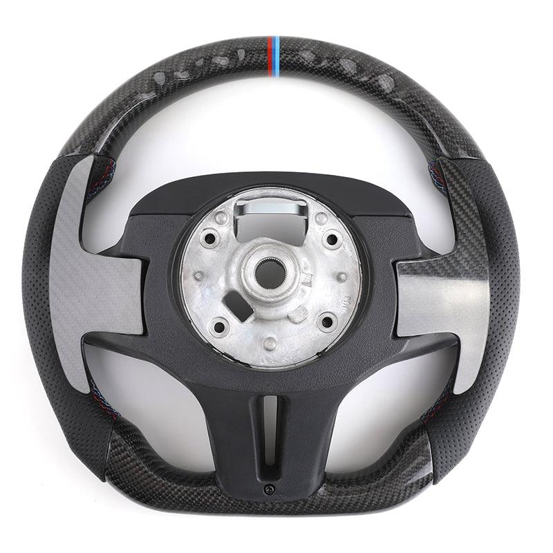 Ergonomic Design M Sport Carbon Fiber Car Steering Wheel for BMW F10 F30 F01 X5 F15 E70 F32 E90 E92 E60 E46 F20 G30 G20 M5 M3 M6 - Hailed Inc.