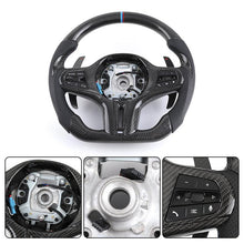 BMW M-Sport Carbon Fiber Custom Steering Wheel | Fits F10, F30, F01, F15 Series - Side View