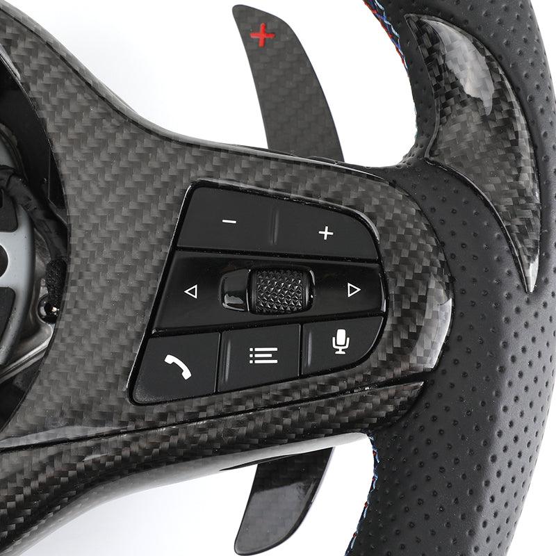 Ergonomic Design M Sport Carbon Fiber Car Steering Wheel for BMW F10 F30 F01 X5 F15 E70 F32 E90 E92 E60 E46 F20 G30 G20 M5 M3 M6 - Hailed Inc.