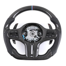 BMW M-Sport Carbon Fiber Custom Steering Wheel | Fits F10, F30, F01, F15 Series - Front View