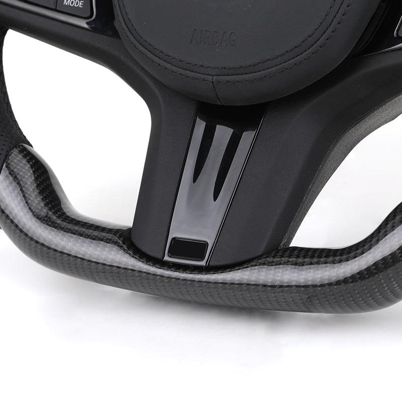 Half Perforated Leather Carbon LED Steering Wheel for BMW G12 G20 G30 G32 G80 G81 M4 F82 G82 M5 F90 X3M F87 X5m F85 M4 F82 M340i - Hailed Inc.