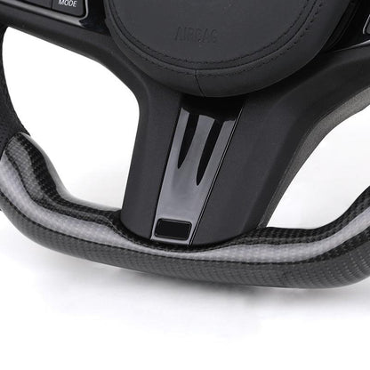 Half Perforated Leather Carbon LED Steering Wheel for BMW G12 G20 G30 G32 G80 G81 M4 F82 G82 M5 F90 X3M F87 X5m F85 M4 F82 M340i - Hailed Inc.