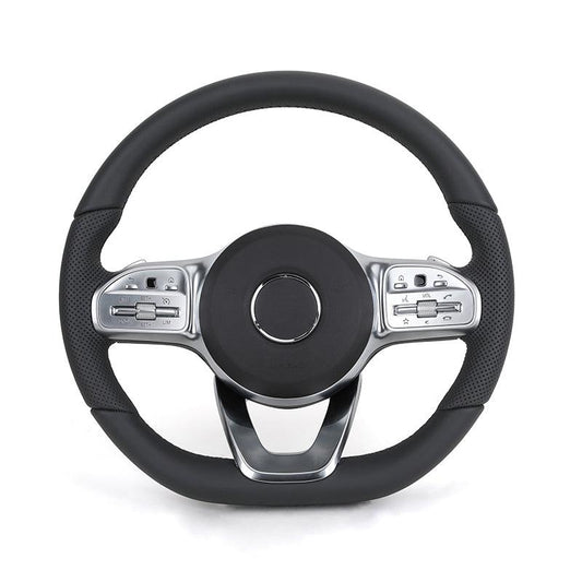 Half Perforated Leather Sport Steering Wheel for Mercedes Benz W205 W211 W212 A207 C207 W213 S213 A238 C238 W463 G63 C190 AMG GT - Hailed Inc.