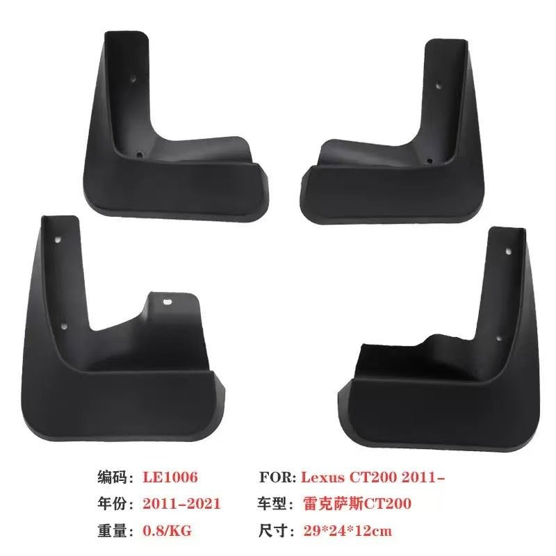 Lexus CT200h 2010-2022 Mud Flaps Mudguards - Hailed Inc.
