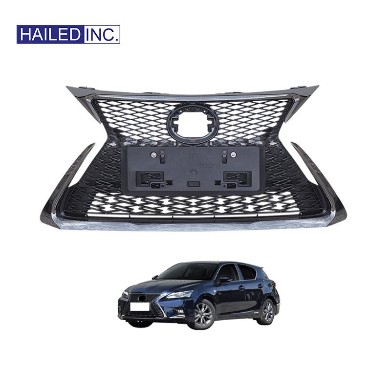 Lexus CT200h 2014-2022 Grille Kit Fits OEM 53111-76090,53102-76100,53111-76040,53102-76050,53111-76080,53102-76050 - Hailed Inc.