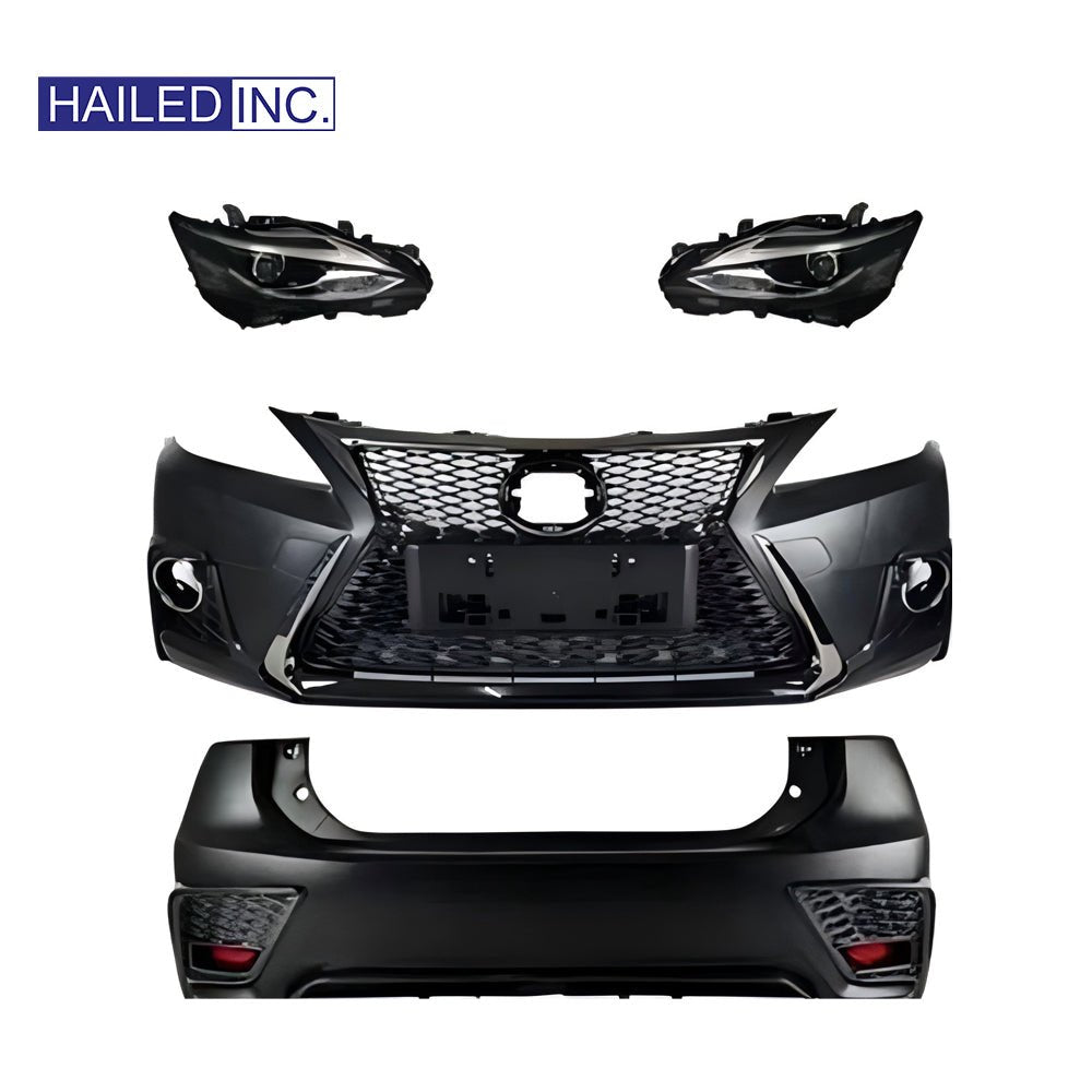 Lexus CT200t 2010-2022 TRD Full body kit (Headlight+Front&Rear Bumper Kit) - Hailed Inc.