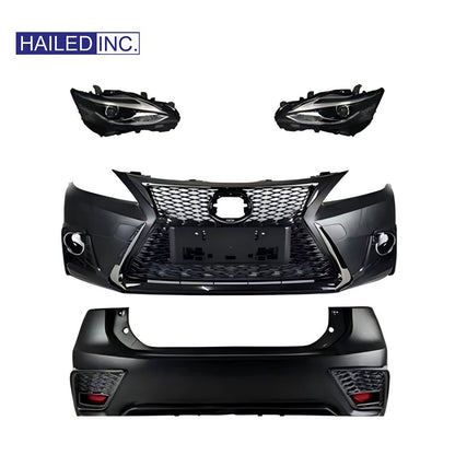 Lexus CT200t 2010-2022 TRD Full body kit (Headlight+Front&Rear Bumper Kit) - Hailed Inc.