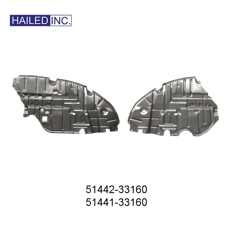 Lexus ES250 2013 - 2014 Engine Underbody Guard Plate Fits OEM 51442 - 33160 51441 - 33160 - Hailed Inc.